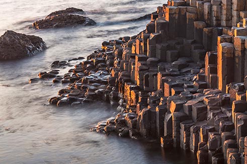 The Giant’s Causeway, County Antrim, in soft sunset light - an image commissioned by Halsgrove Publishing.
